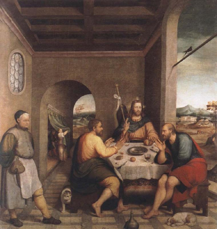 Jacopo Bassano The meal in Emmaus Norge oil painting art